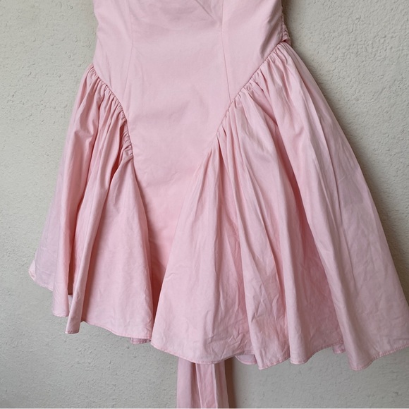 House of CB 'Florianne' Soft Peach Bow Mini Dress‎ size L D-DD Tall - Picture 7 of 15